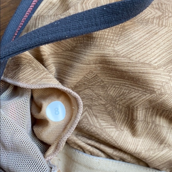 Lululemon Coral/grey Power Y workout top - Picture 4 of 4